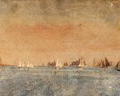 温斯洛 荷默 : Gloucester Harbor, Fishing Fleet